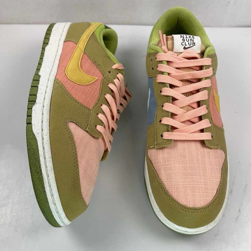 Nike Dunk Low Sun Club Arctic Orange Sanded Gold Mens Size 11
